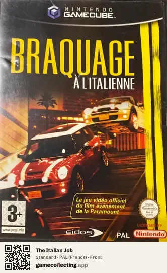 The Italian Job Nintendo GameCube, France box front