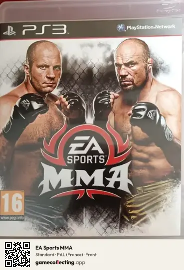 EA Sports MMA PlayStation 3, France box front