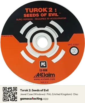 Turok 2: Seeds of Evil Computer, PAL disc