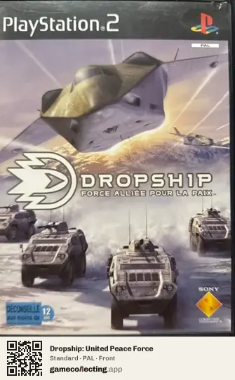 Dropship: United Peace Force PlayStation 2, PAL box front