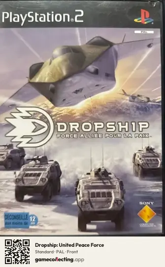 Dropship: United Peace Force PlayStation 2, PAL box front