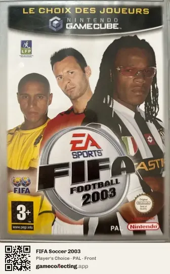 FIFA Soccer 2003 Nintendo GameCube, PAL box front