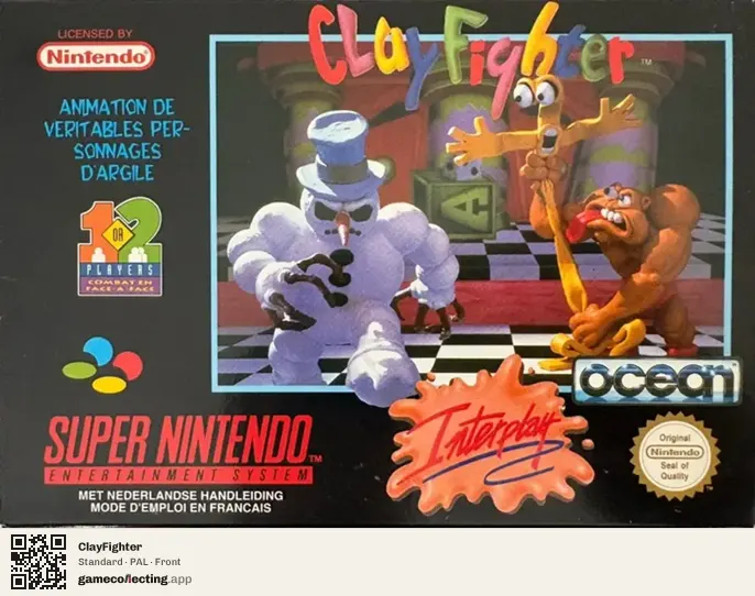 ClayFighter Super Nintendo Entertainment System, PAL box front