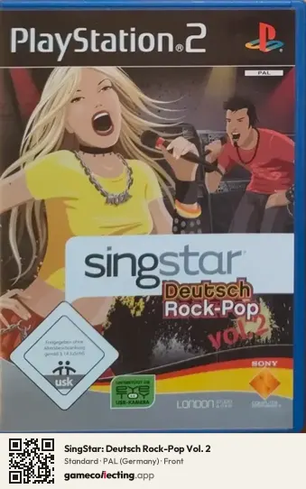 SingStar: Deutsch Rock-Pop Vol. 2 PlayStation 2, Germany box front