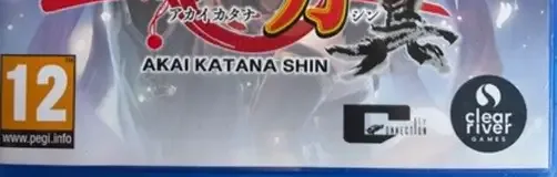 Akai Katana Shin, the PEGI square on its front
