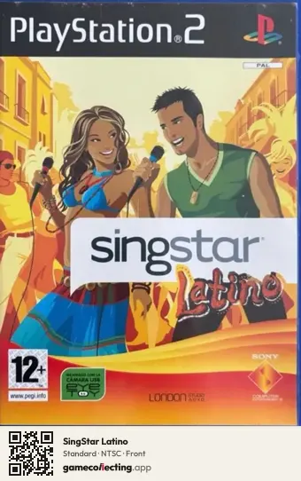 SingStar Latino PlayStation 2, NTSC box front