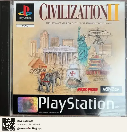 Civilization II PlayStation, PAL box front
