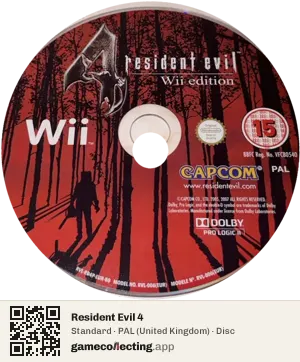 Resident Evil 4 Nintendo Wii, PAL disc
