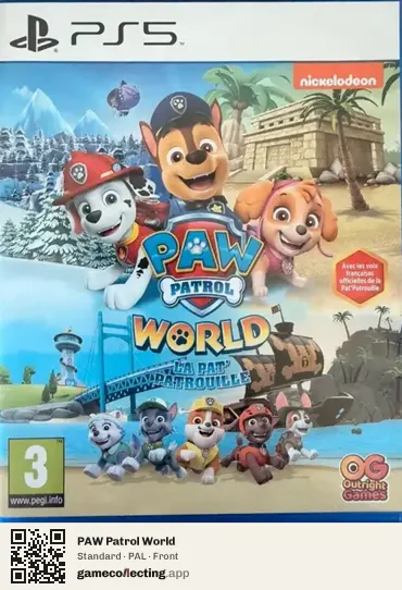 PAW Patrol World PlayStation 5, PAL box front