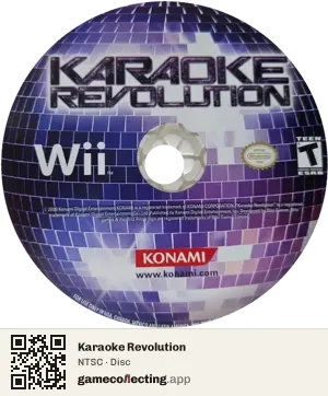Karaoke Revolution Nintendo Wii, NTSC disc