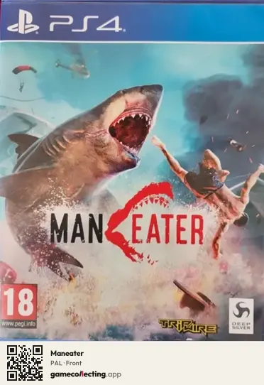 Maneater PlayStation 4, PAL box front