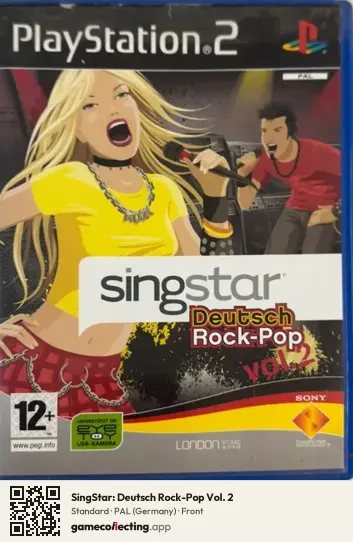 SingStar: Deutsch Rock-Pop Vol. 2 PlayStation 2, Germany box front