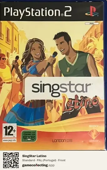 SingStar Latino PlayStation 2, Portugal box front