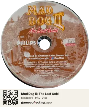 Mad Dog II: The Lost Gold Philips CD-i, PAL disc
