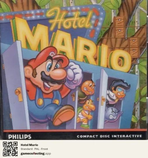 Hotel Mario Philips CD-i, PAL box front