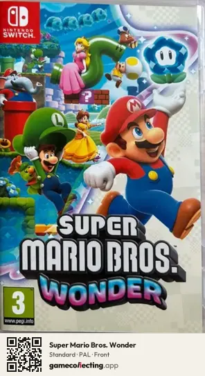 Super Mario Bros. Wonder Nintendo Switch, PAL box front