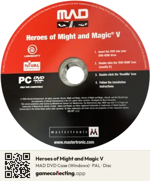Heroes of Might and Magic V Computer, PAL disc