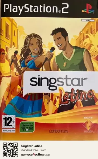 SingStar Latino PlayStation 2, PAL box front