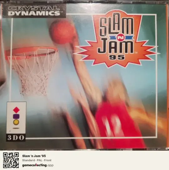 Slam 'n Jam '95 3DO Interactive Multiplayer, PAL box front
