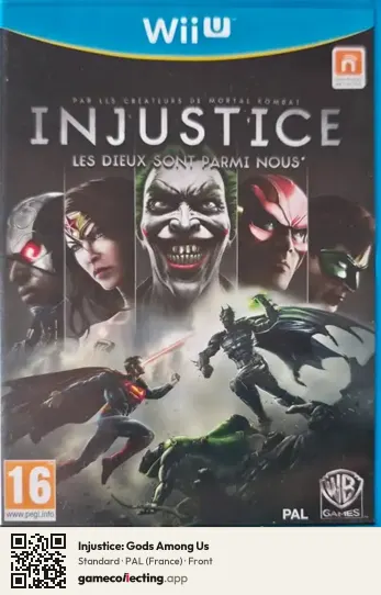 Injustice: Gods Among Us Nintendo Wii U, France box front