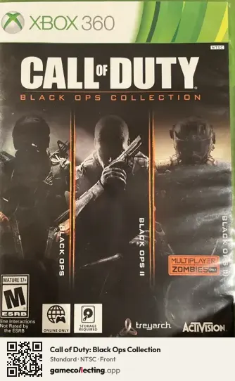 Call of Duty: Black Ops Collection Xbox 360, NTSC box front