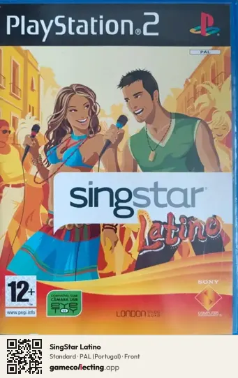 SingStar Latino PlayStation 2, Portugal box front