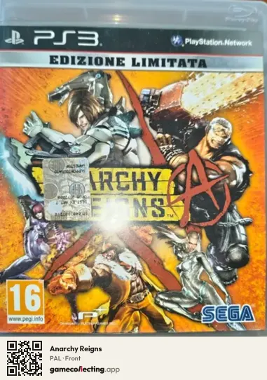 Anarchy Reigns PlayStation 3, PAL box front