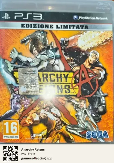 Anarchy Reigns PlayStation 3, PAL box front