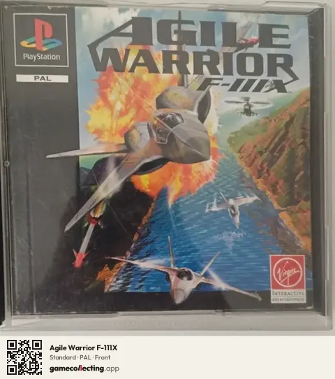 Agile Warrior F-111X PlayStation, PAL box front
