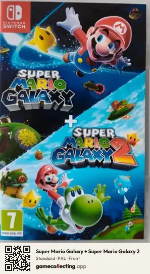 Super Mario Galaxy + Super Mario Galaxy 2 Nintendo Switch, PAL box front