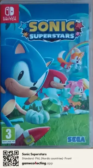 Sonic Superstars Nintendo Switch, Nordic countries box front