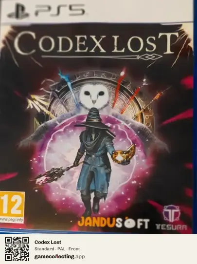 Codex Lost PlayStation 5, PAL box front
