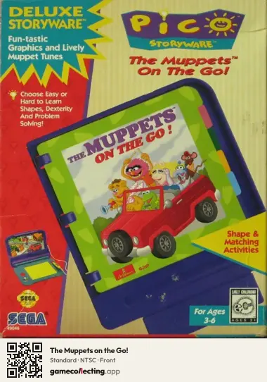 The Muppets on the Go! Sega Pico, NTSC box front