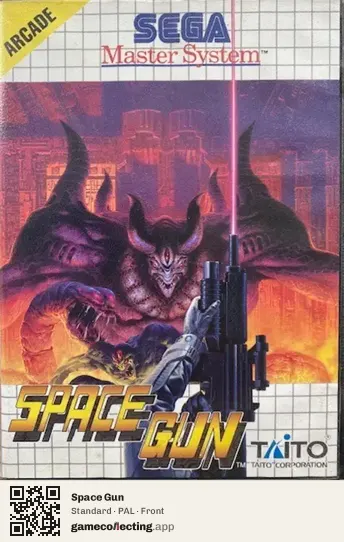 Space Gun Sega Master System, PAL box front