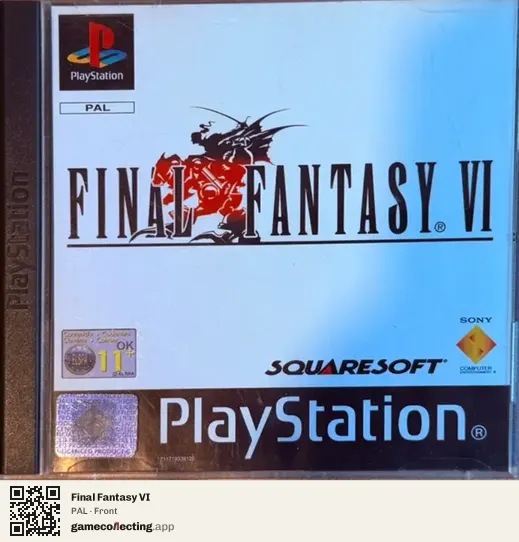 Final Fantasy VI PlayStation, PAL box front