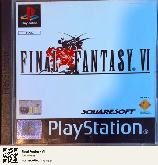 Final Fantasy VI PlayStation, PAL box front