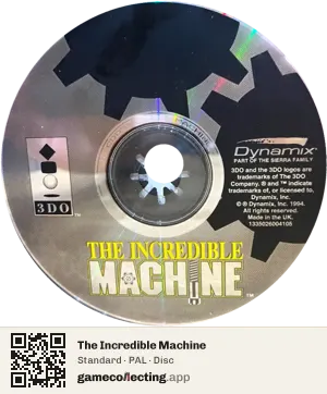 The Incredible Machine 3DO Interactive Multiplayer, PAL disc