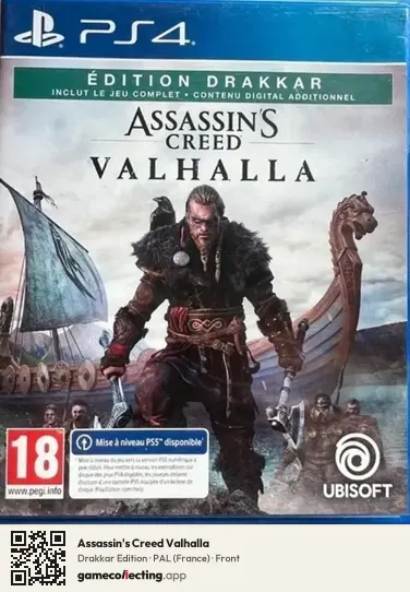 Assassin's Creed Valhalla PlayStation 4, France box front