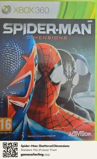 Spider-Man: Shattered Dimensions Xbox 360, France box front