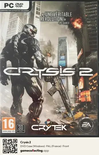 Crysis 2 Computer, France box front
