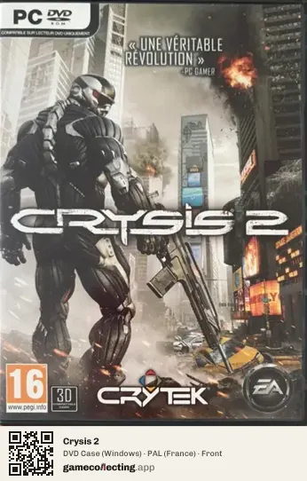 Crysis 2 Computer, France box front