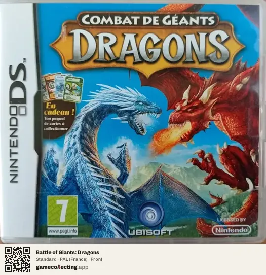Battle of Giants: Dragons Nintendo DS, France box front