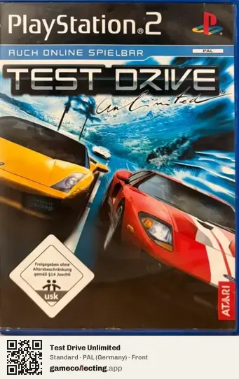 Test Drive Unlimited PlayStation 2, Germany box front