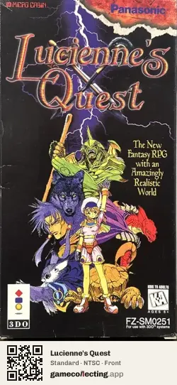 Lucienne's Quest 3DO Interactive Multiplayer, NTSC box front
