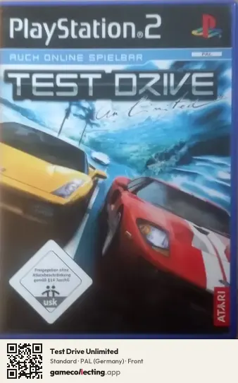 Test Drive Unlimited PlayStation 2, Germany box front