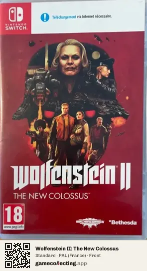 Wolfenstein II: The New Colossus Nintendo Switch, France box front