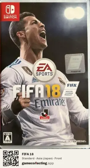 FIFA 18 Nintendo Switch, Japan box front