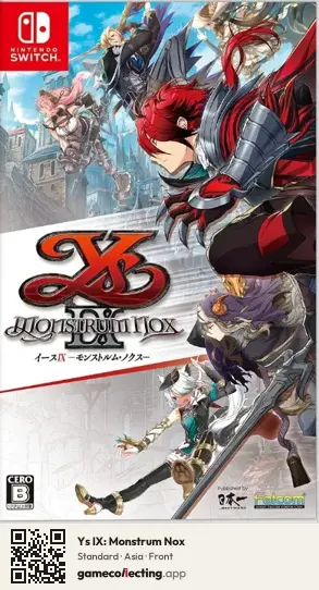 Ys IX: Monstrum Nox Nintendo Switch, Asia box front