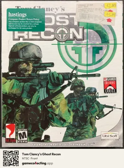 Tom Clancy's Ghost Recon Computer, NTSC box front
