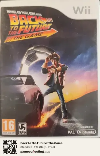 Back to the Future: The Game Nintendo Wii, Italy box front